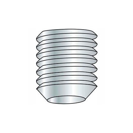 Titan Fasteners M8 x 1.25 x 8mm Cup Point Socket Set Screw - Steel - Black Oxide - DIN 125B - 45H - Pkg of 100 CCC08008